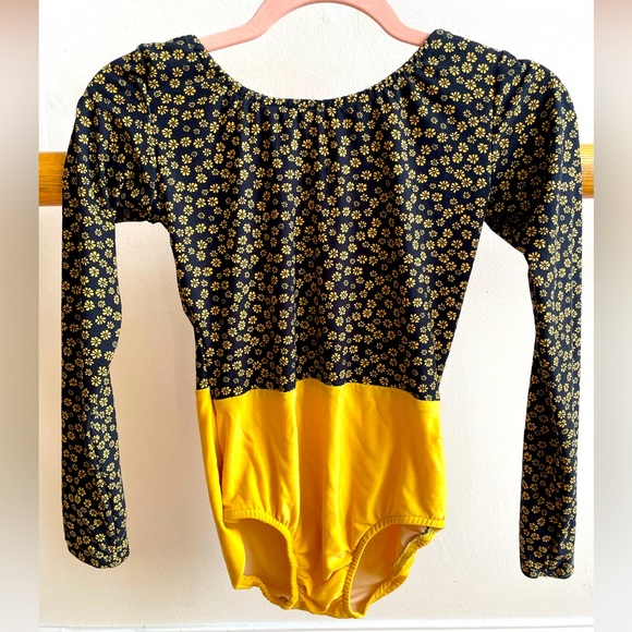 Other - Custom Long Sleeve Floral Leotard